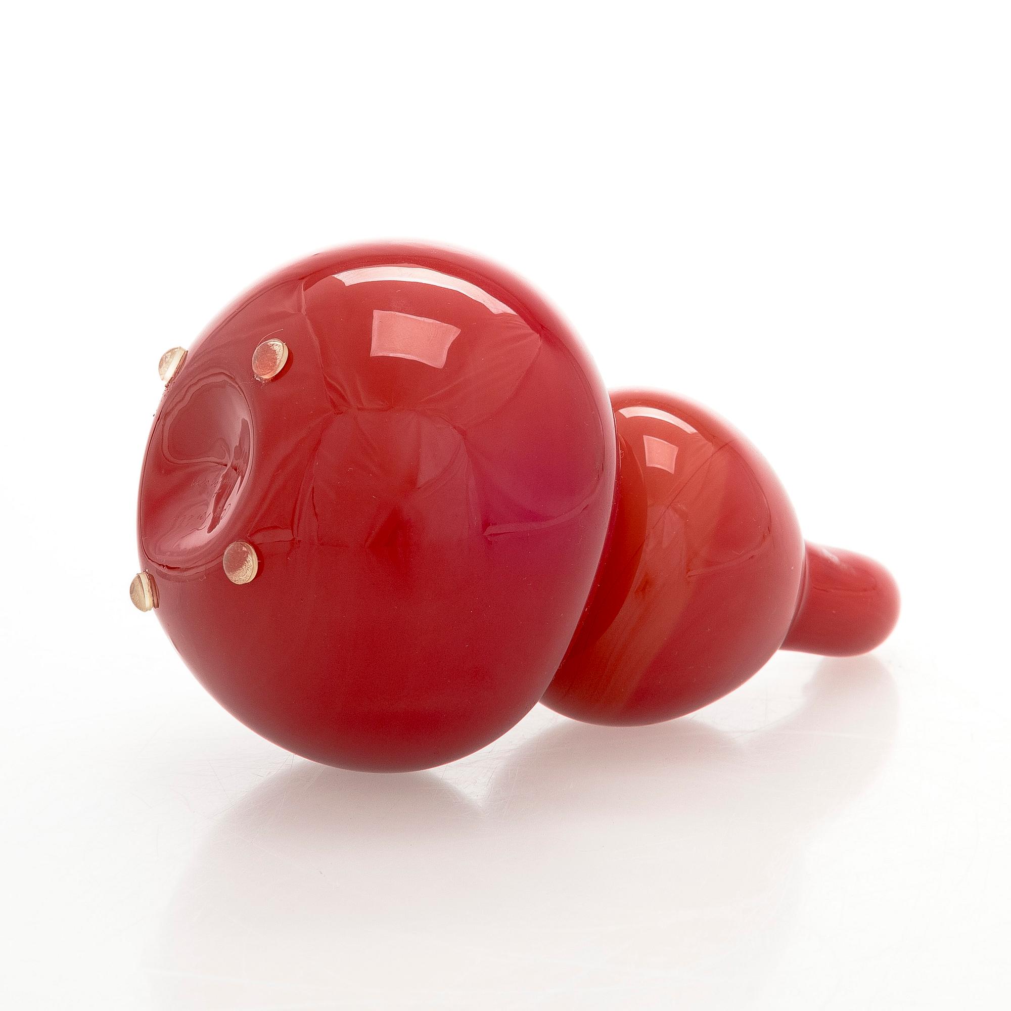 Oiva Toikka, A glass culpture, "Fruit" signed Oiva Toikka Nuutajärvi.
