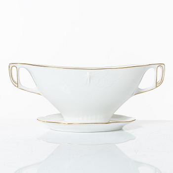 Alf Wallander, a 69 pieces dinner service, porcelain, "Fjäril", Rörstrand, early 20th century.