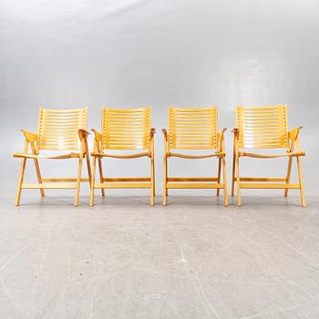 Niko Kralj, four foldable 'Rex' chairs, second half of the 20th century.