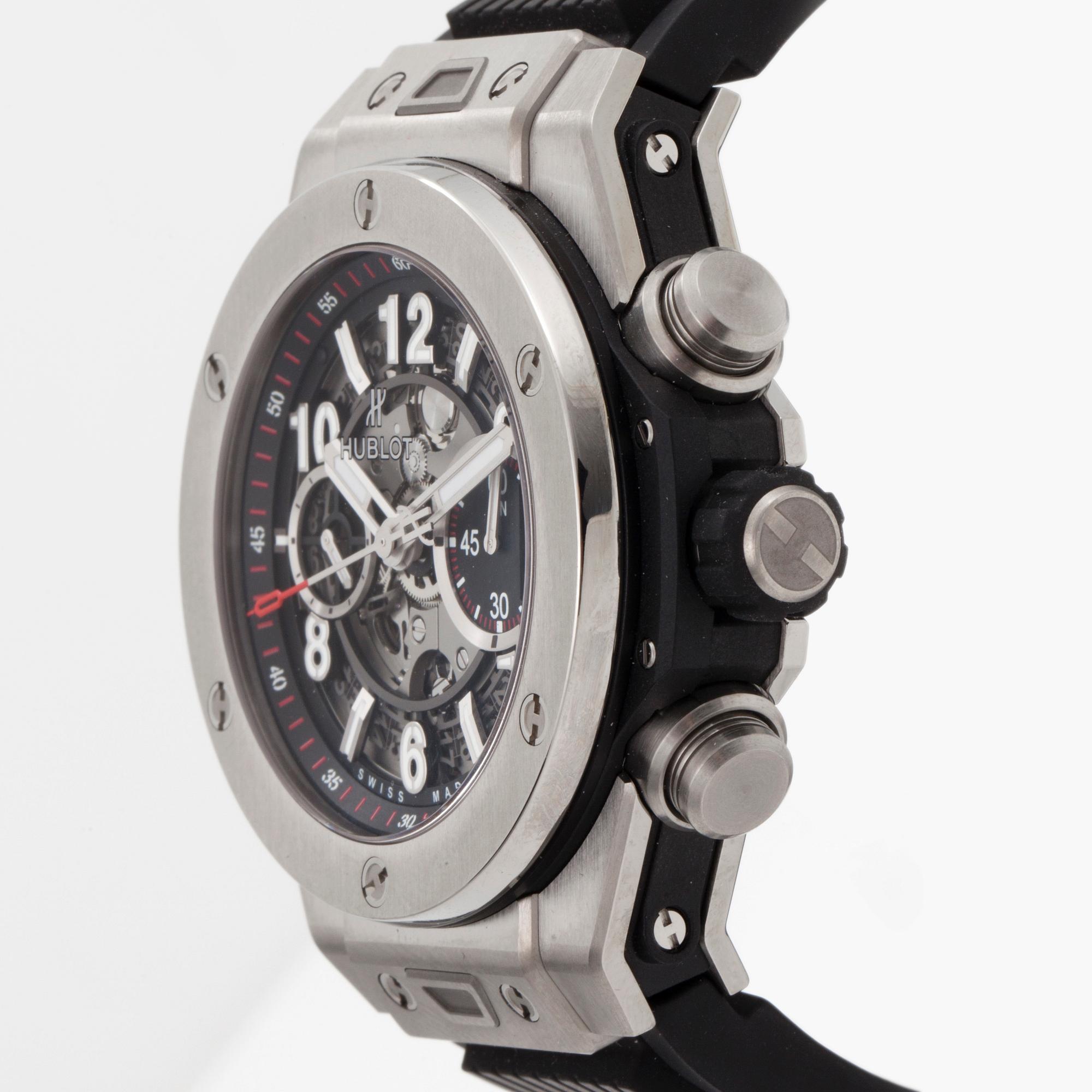 HUBLOT, Big Bang, Unico Titanium, flyback chronograph, wristwatch, 45 mm,