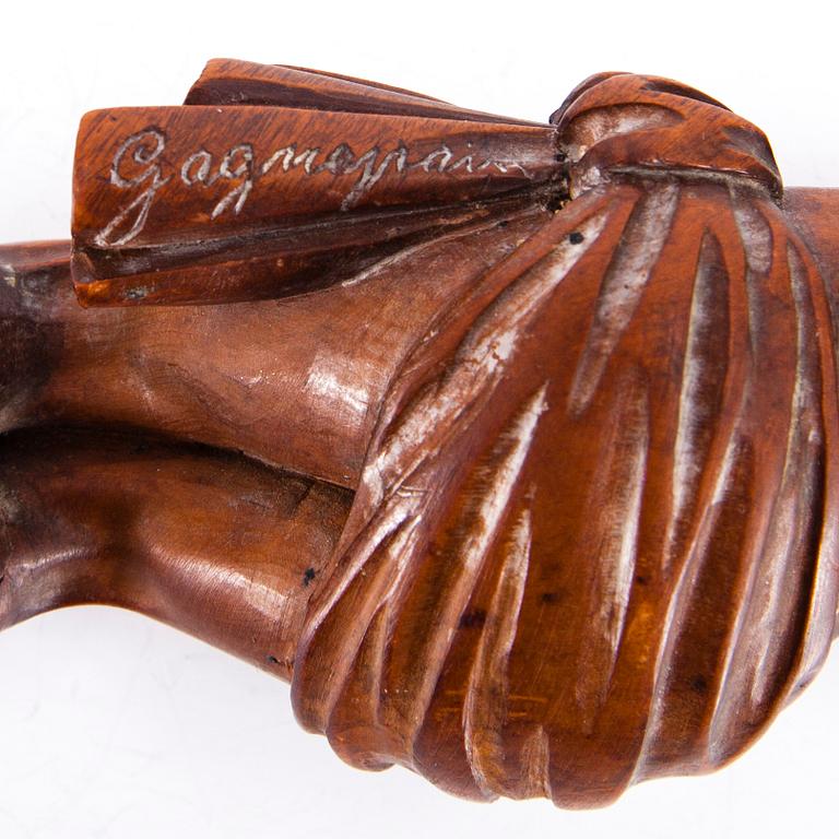 CORPUS, fruktträ, signerad Gagnepain, troligen 1700-tal.