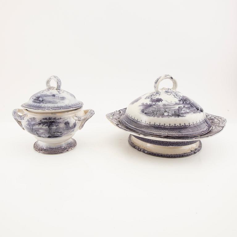 Servis 89 dlr earthenware "Lorraine" S&Co around 1900.
