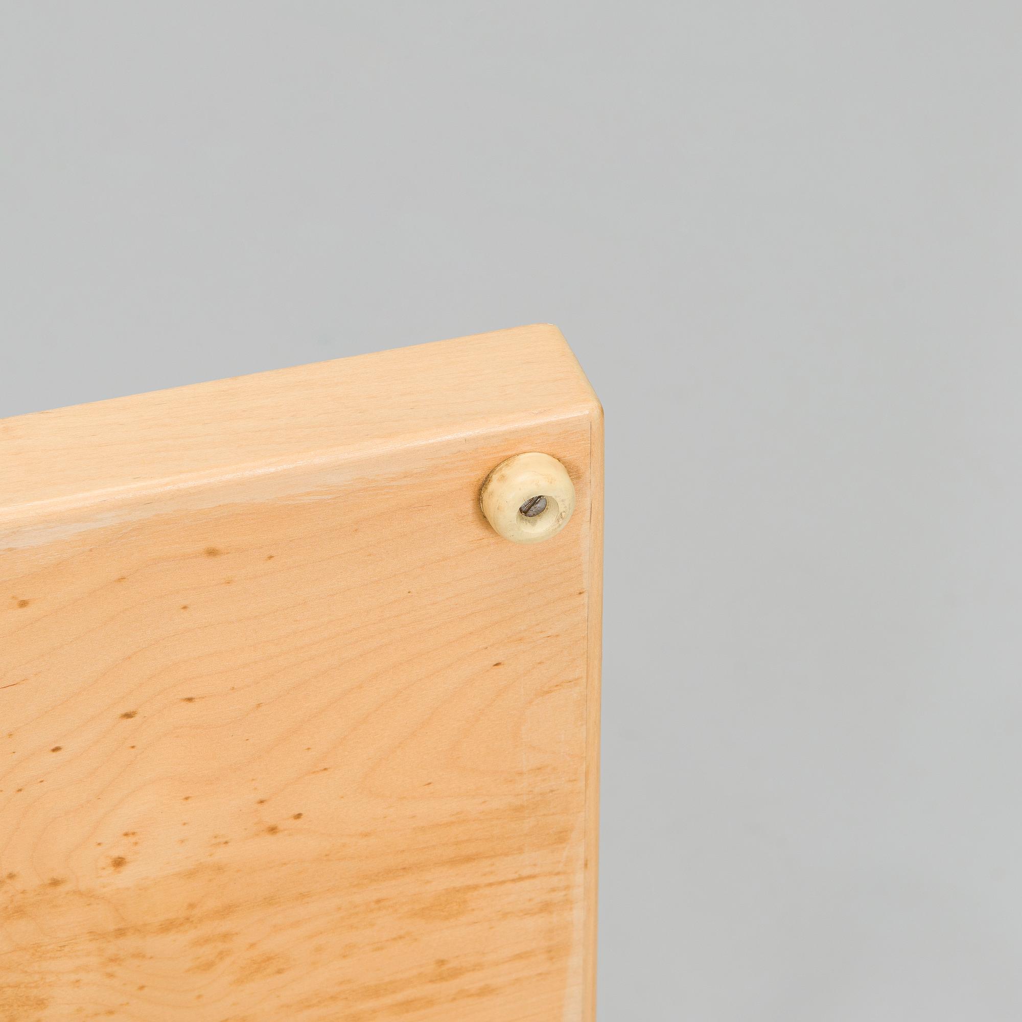 Alvar Aalto, A mid-20th century drop leaf table and three chairs for O.Y. Huonekalu-ja Rakennustyötehdas A.B.