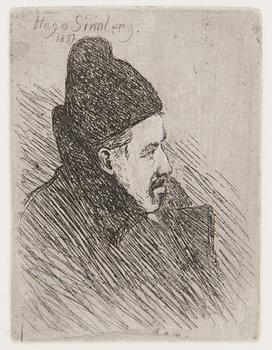 Hugo Simberg, "Omakuva" (Självporträtt).