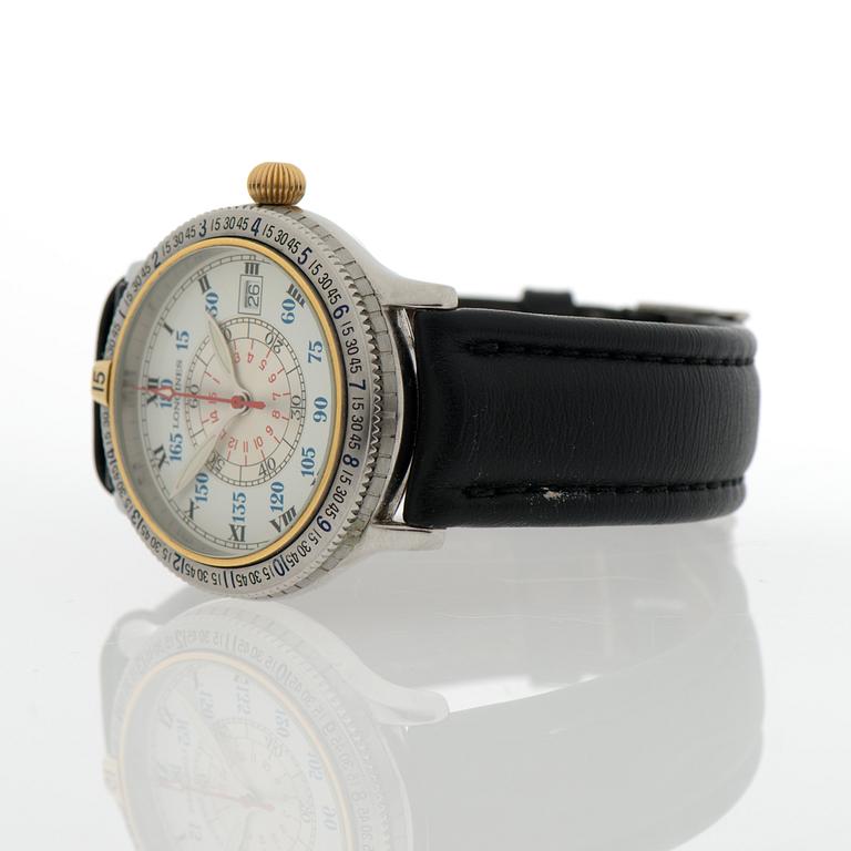 LONGINES, Hour Angle, wrist watch, 38 mm.
