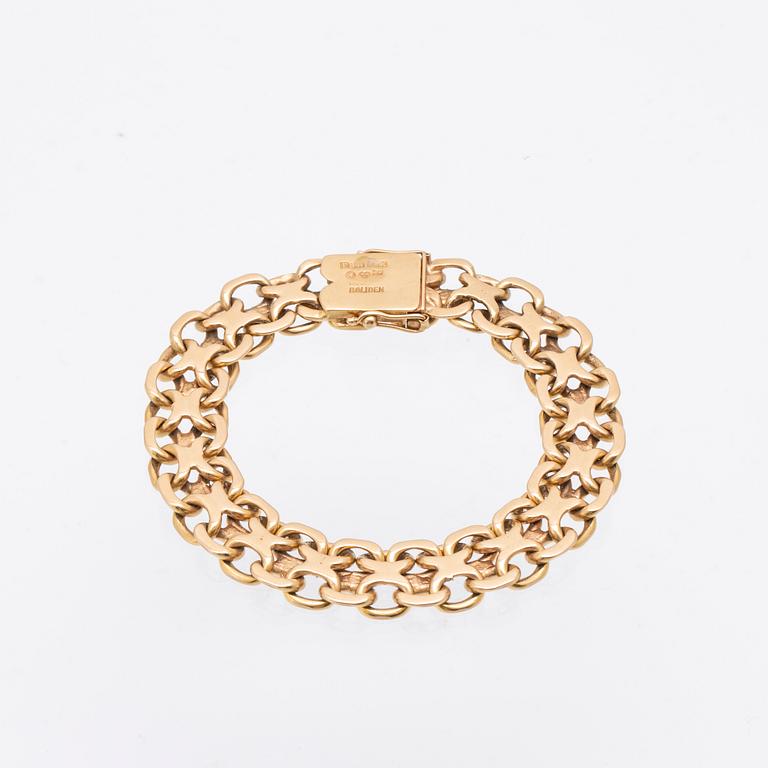 Armband 18k Boliden JA Bruno Guldvaruhuset Ängelholm 1948.