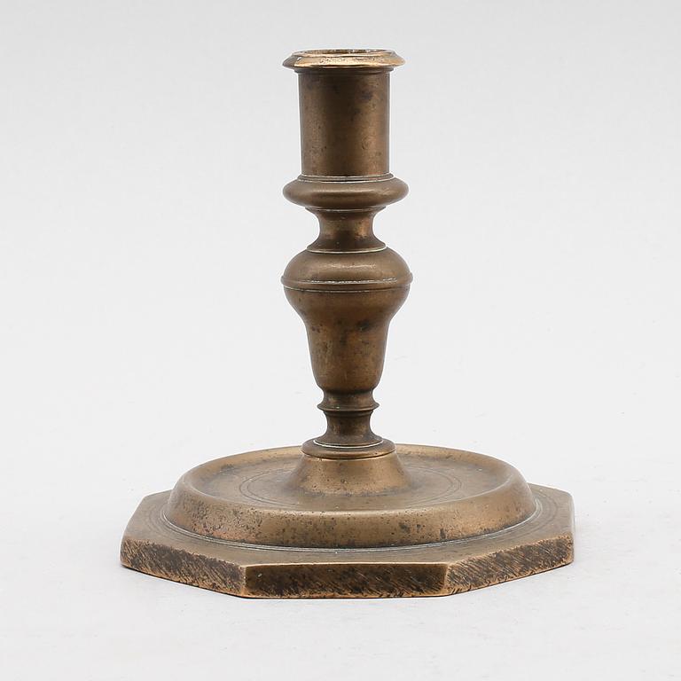 LJUSSTAKE, brons, 1700-tal.