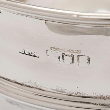 Skål på fot, sterling silver, Blow & Co London England 1905.