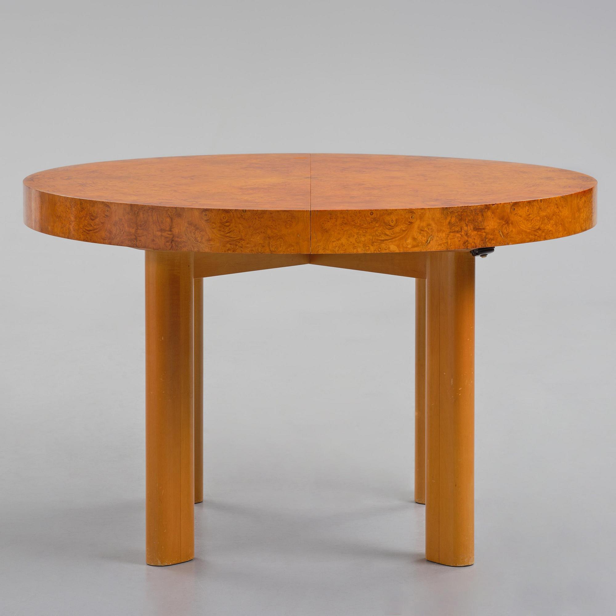 Axel Einar Hjorth, a five-piece "Birka" dining suite, Nordiska Kompaniet, Sweden, 1930s.