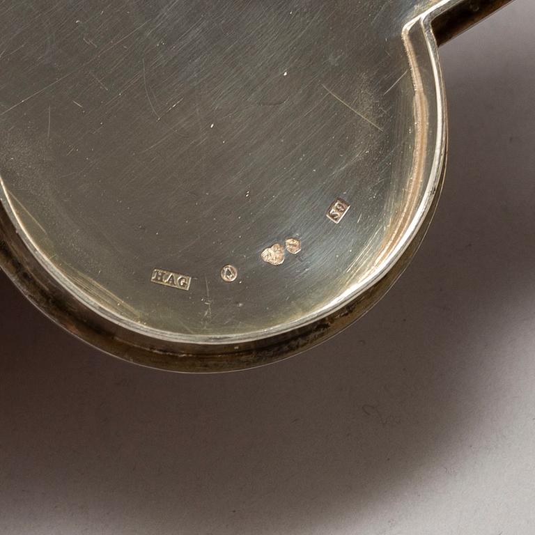 BIRGER HAGLUND, a sterling silver container, Stockholm 1968.