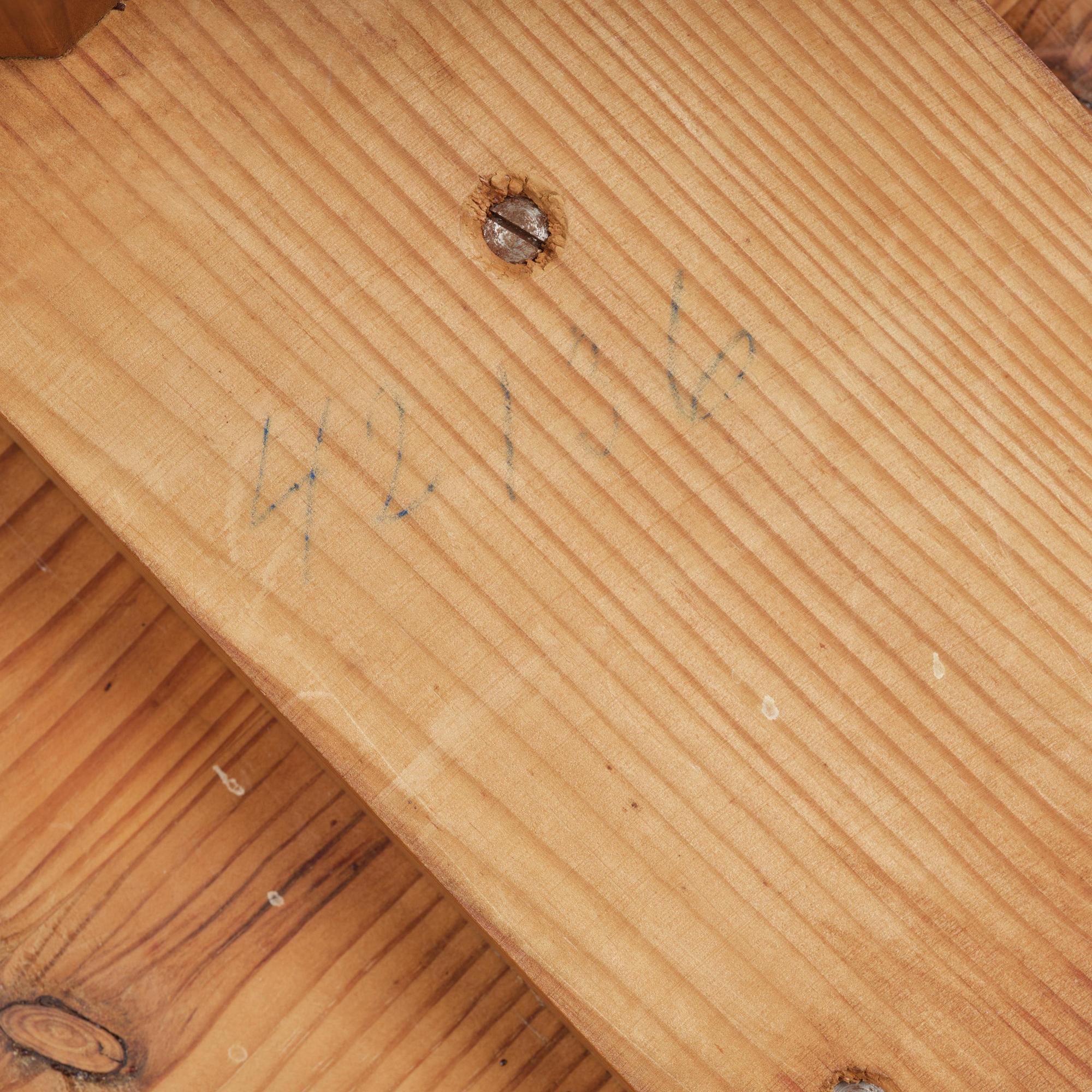 Nordiska Kompaniet, a stained pine "Lovö" table, 1940s.