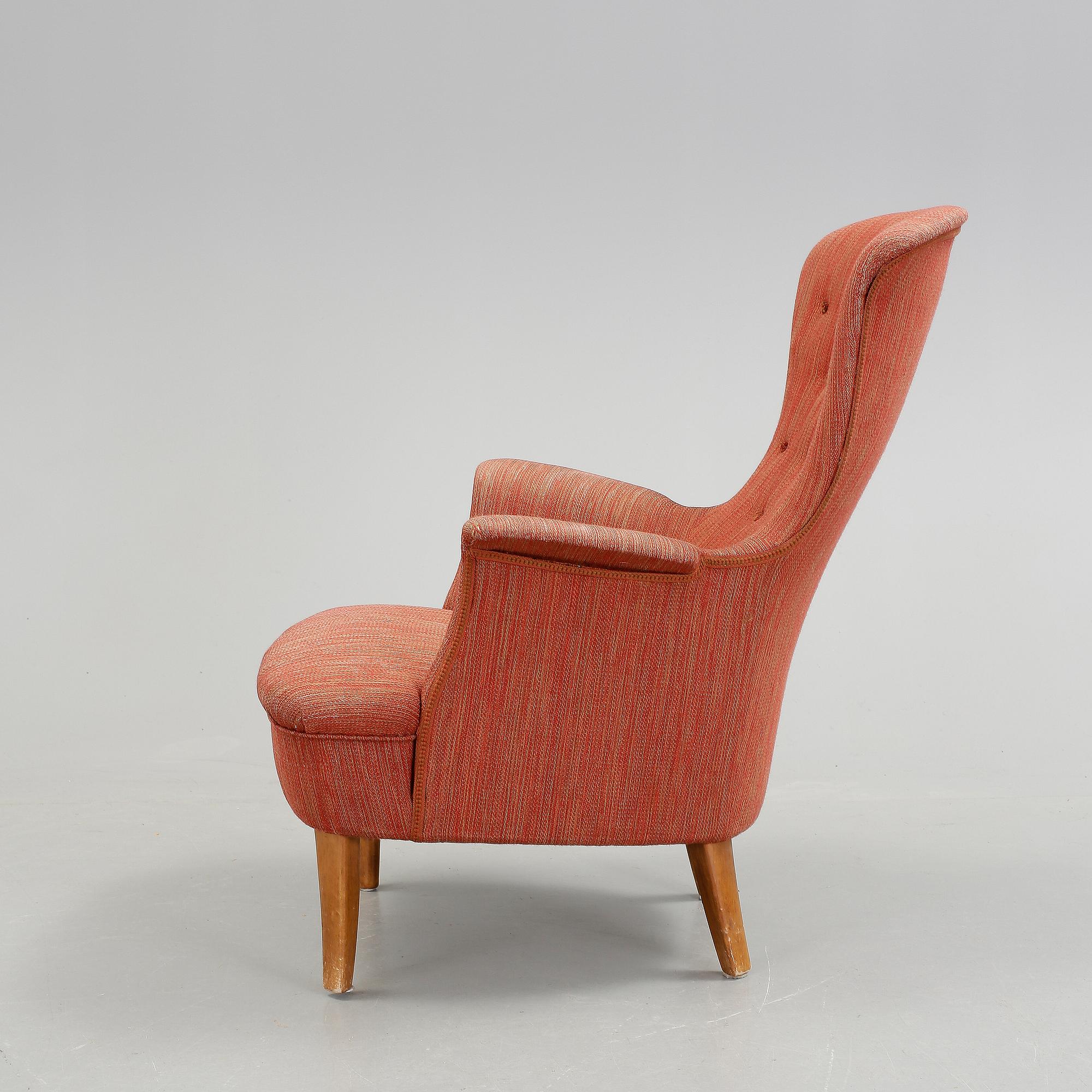 FÅTÖLJ, Carl Malmsten, omkring 1900-talets mitt.