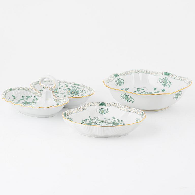 Meissen, mat-och kaffeservis, 59 delar, "Indische Malerei Grün", Tyskland.