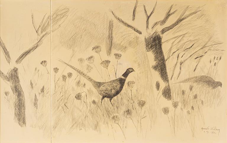 Harald Wiberg, Pheasant in the field.