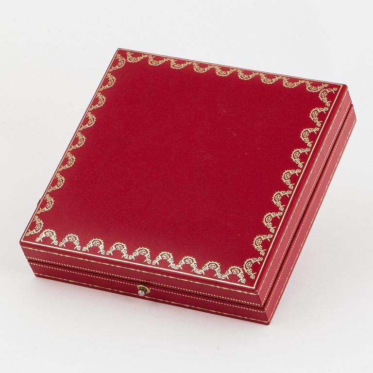 CARTIER, alarm clock, 50 x 53 (63) mm.