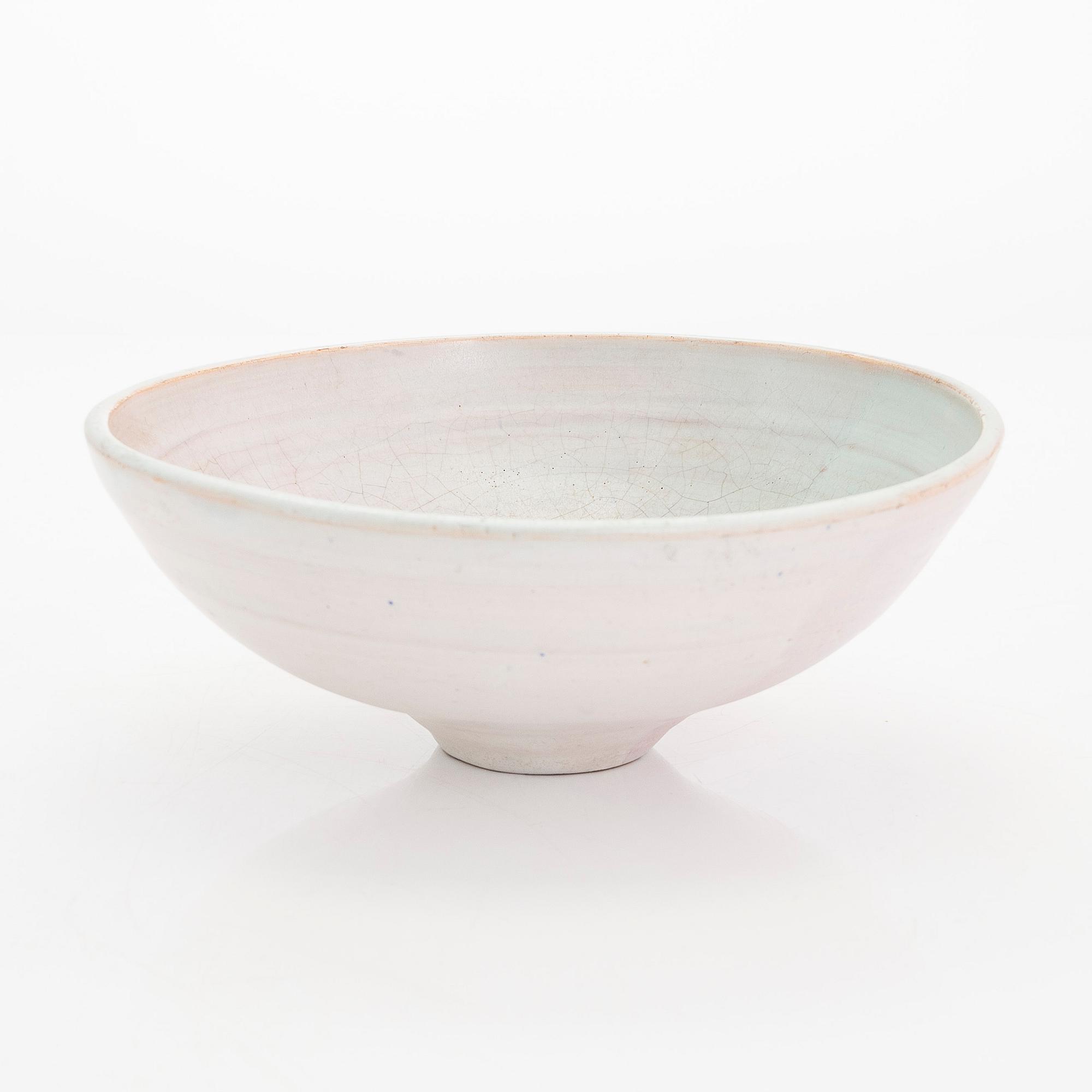 Marita Lybeck, a red clay bowl, signed ML.