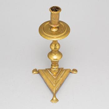 LJUSSTAKE, brons, 1700-tal.