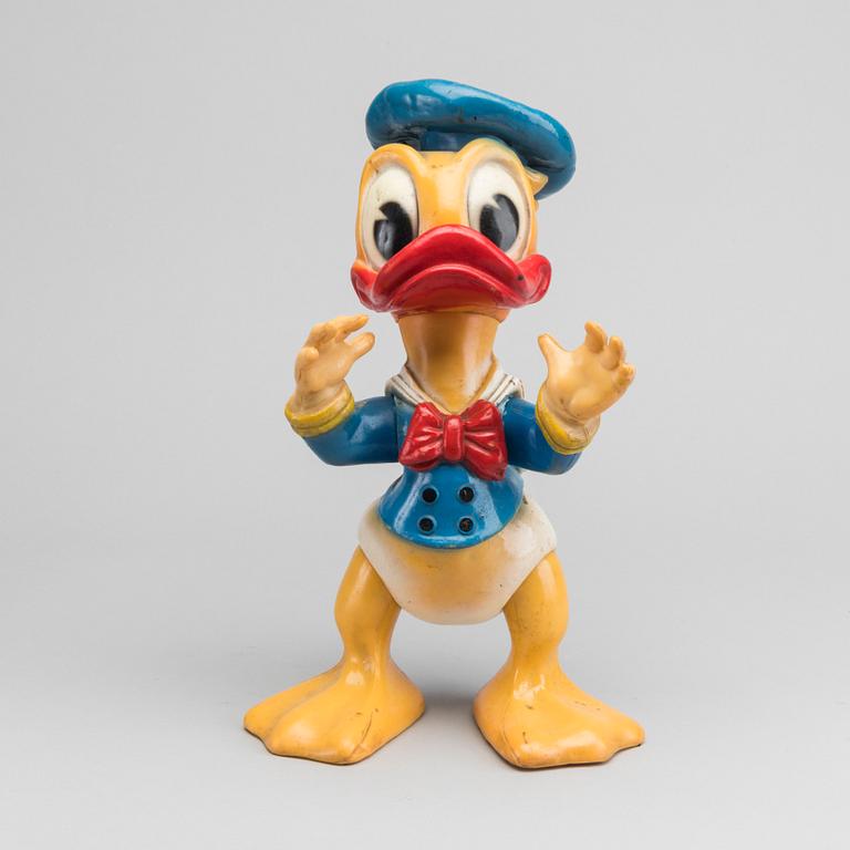 KALLE ANKA-FIGUR, plast, Walt Disney Prod. 1968.