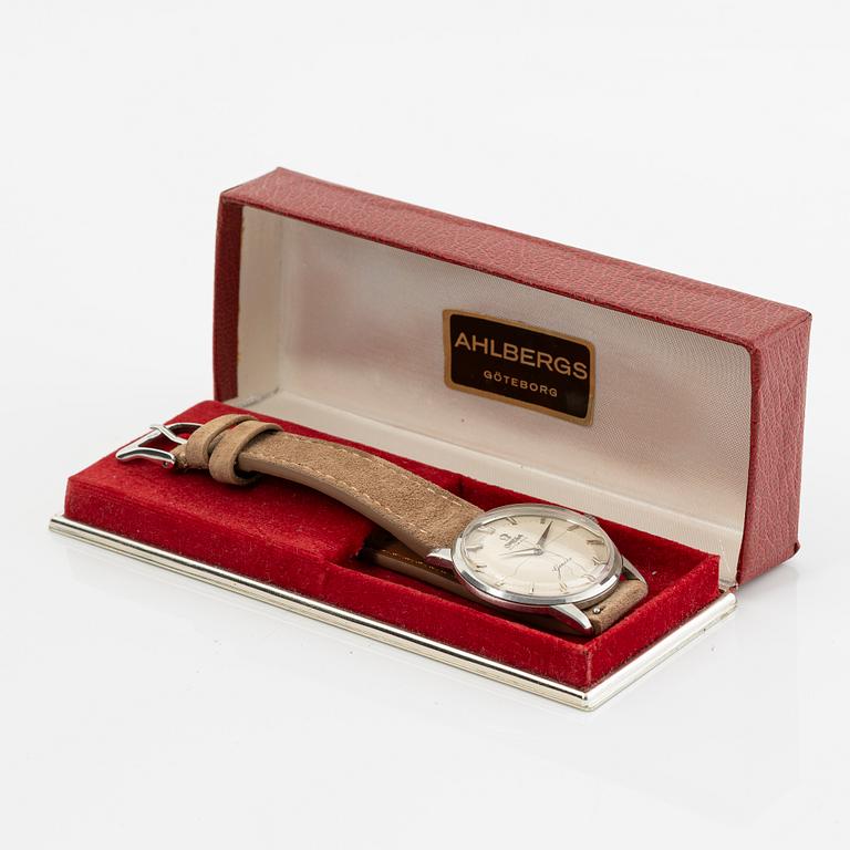 Omega, Genève, "Cursive Genève", armbandsur, 34 mm.