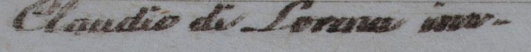 ETSNINGAR, ETT PAR, signerad L.Caracciolo, 1800-talets början.