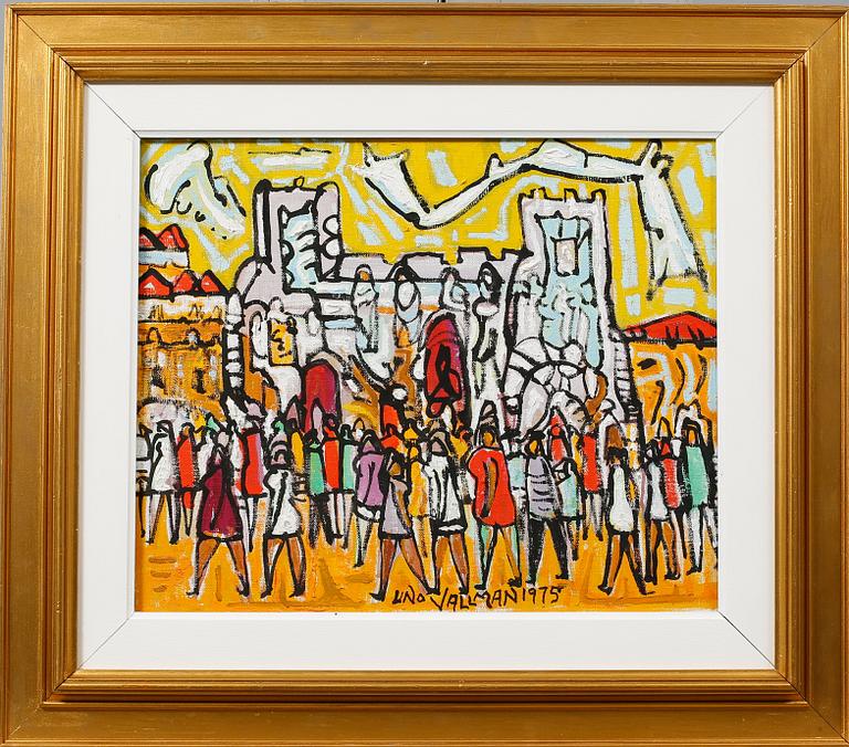 UNO VALLMAN, olja på duk, signerad och daterad 1975.