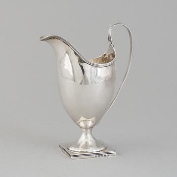 GRÄDDKANNA, silver, möjligen Abraham Taylor, London, 1795.