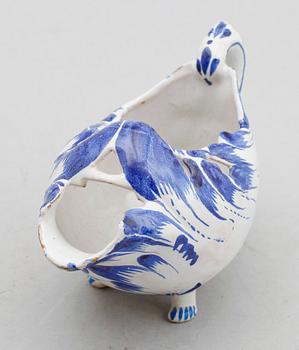 SÅSSKÅL, fajans, rokokostil, 1800-/1900-tal.