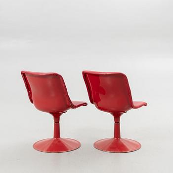 Yrjö Kukkapuro, bord och stolar, 4 st, "Saturnus", Haimi, Finland, 1970-tal.