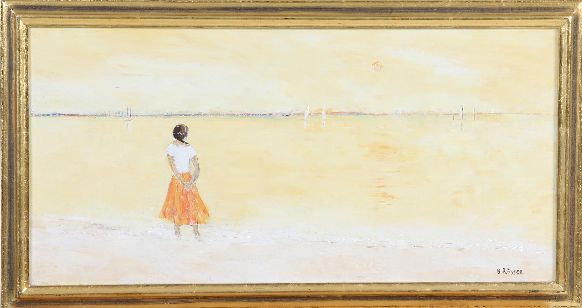 BODIL RÖSSEL, olja på duk, sign.