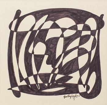 LARS ENGLUND, Ink drawing, signed and dated -49.