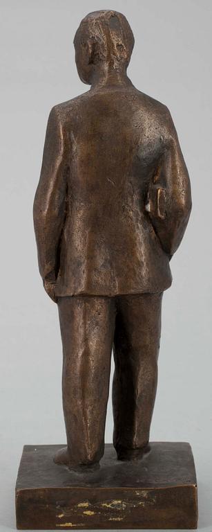 SKULPTUR, brons, sign och dat -81.