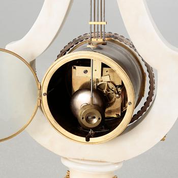 A table clock, dial marked "Gilles l'Ainé Paris", made around year 1900.