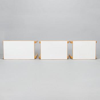 Alvar Aalto, satsbord, 3 delar, modell 88 ABC för Artek 1900-talets slut.