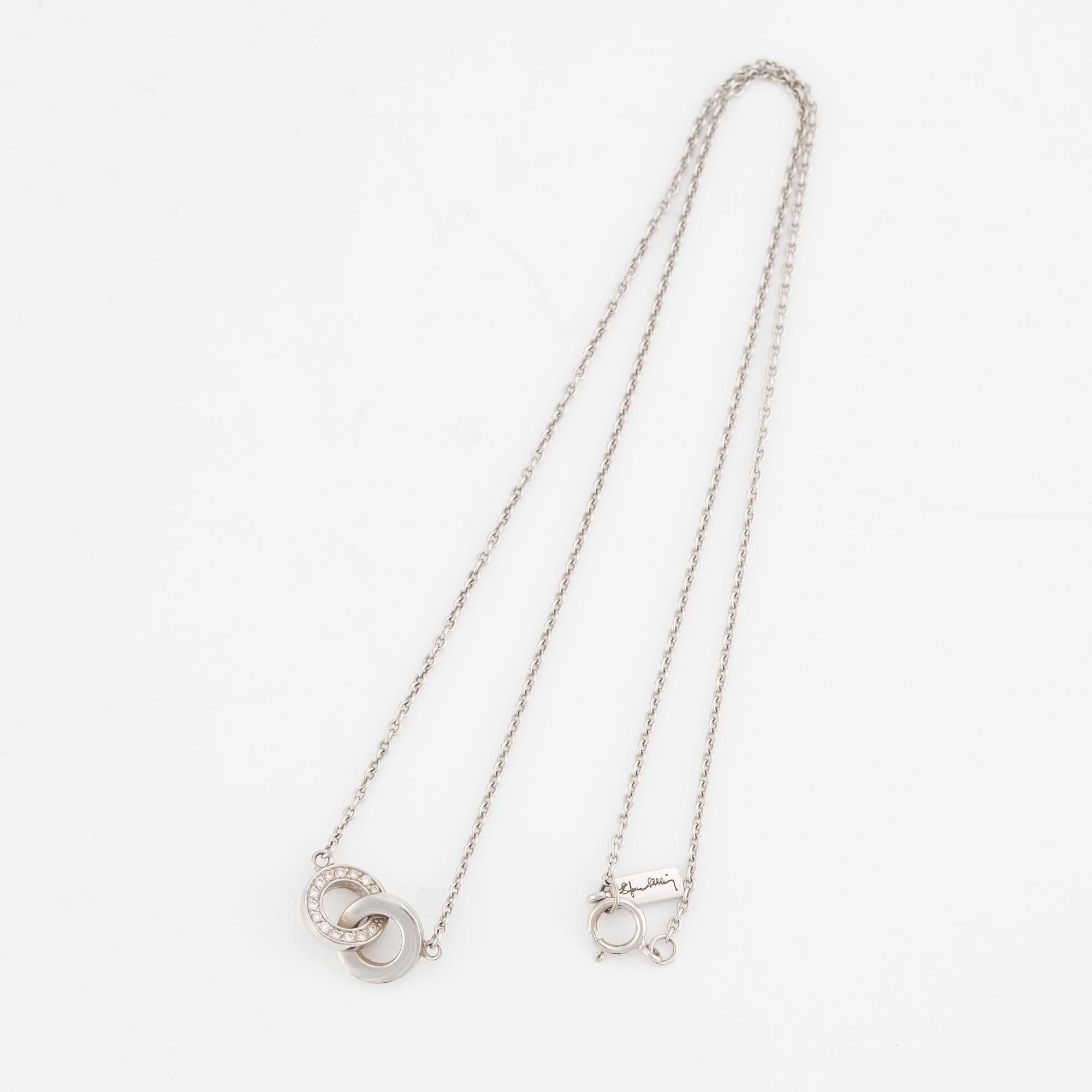 Efva Attling, necklace, 18K white gold with diamonds.