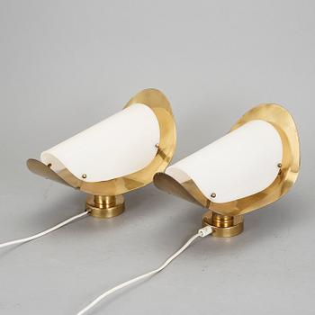 VÄGGLAMPOR, troligen Karlskrona Lampfabrik, 1960-tal.