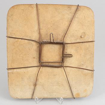 Toini Muona, a stoneware wall plaque, Finland, signed.