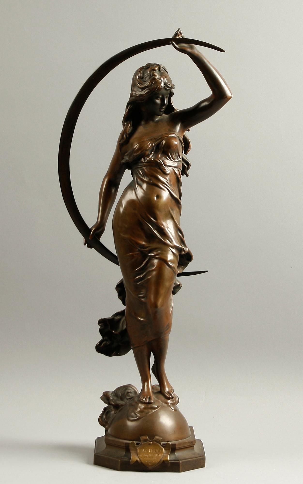 AUGUSTE MOREAU, efter, skulptur, brons, sign.