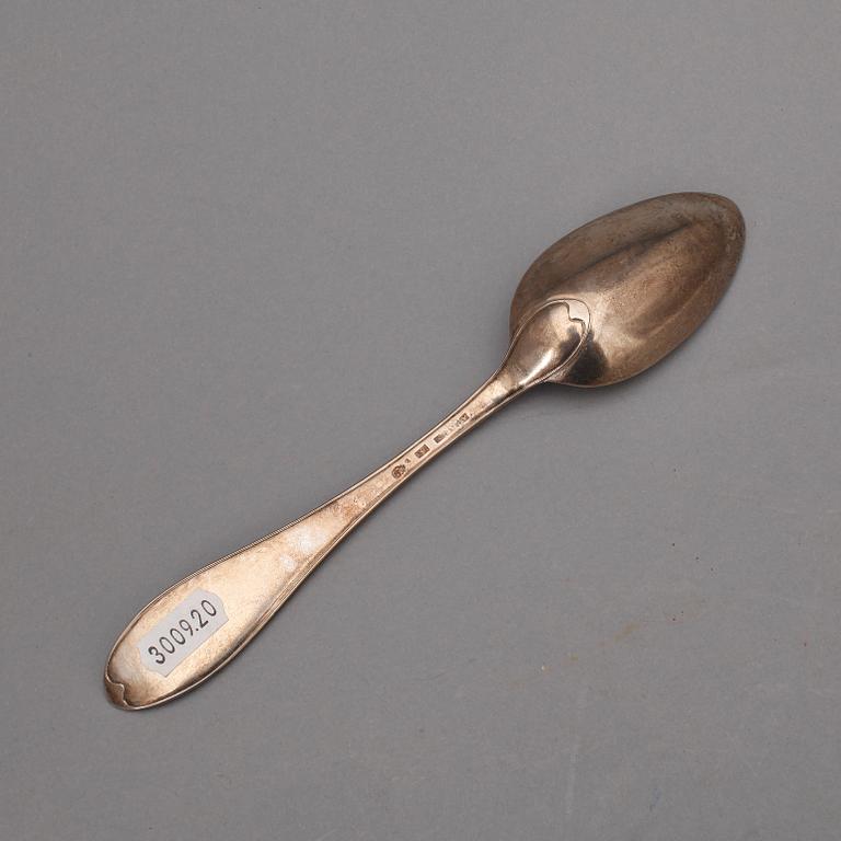 SKEDAR, 10 st, Anders Riseen, Göteborg, 1800. Vikt ca 580g.