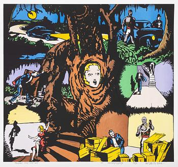 Carl Johan De Geer, lithograph in colours, signed EA IV/X.