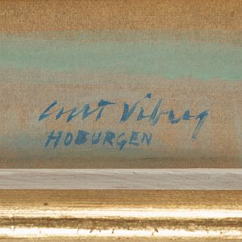 CURT VIBERG, olja på pannå, sigerad.