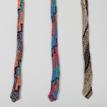 Three 1980s  Missoni ties.