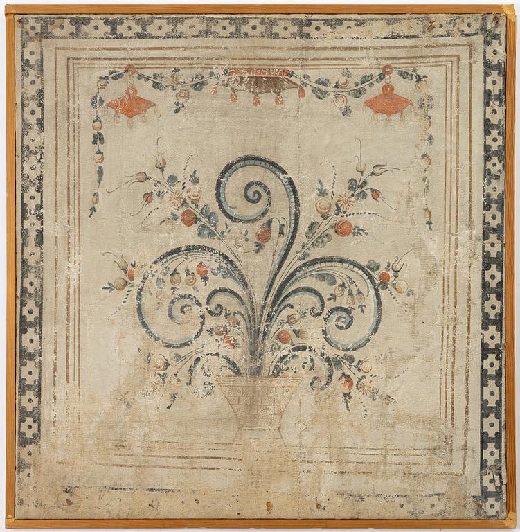 Dalecarlian painting, attributed to Winter Carl Hansson, Yttermo, Leksand (1777-1805).