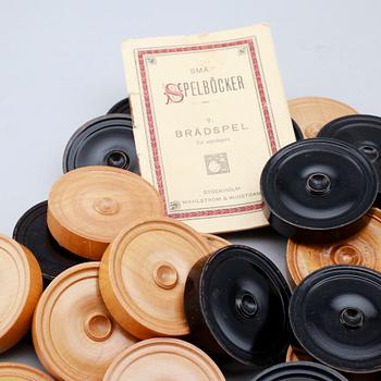 SPELMARKER, 30 st, backgammon, 1800-talets andra hälft.