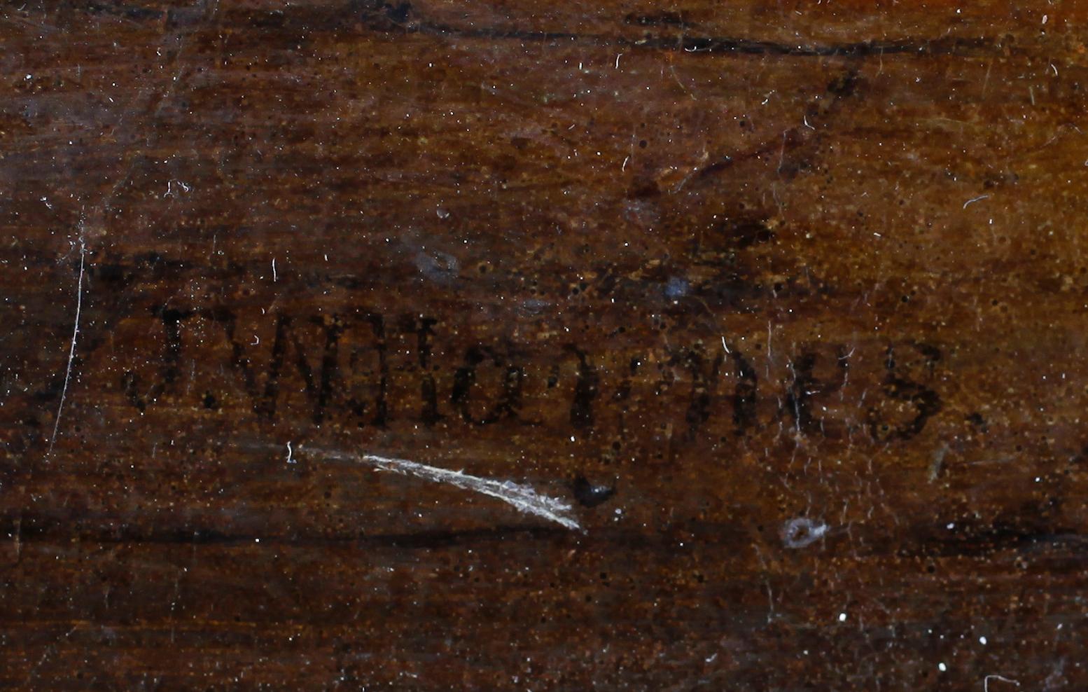 JOHN WILLIAM HAYNES, olja på pannå, signerad.