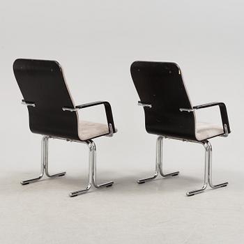 YRJÖ KUKKAPURO, six 'Fysio' chairs from Avarte, Finland, late 20th Century.