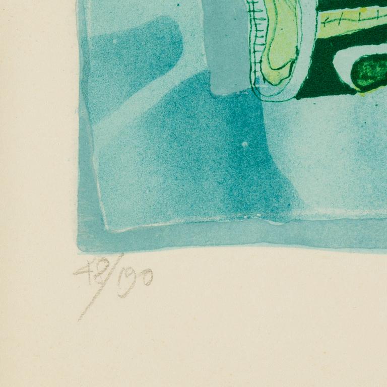 BENGT LANDIN,lithograph in colours, signed Bengt Landin and numbered 48/190 in pencil.