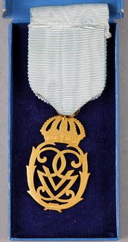 MEDALJ, silver, Konung Gustaf V:s Jubileumsminnestecken 1948.