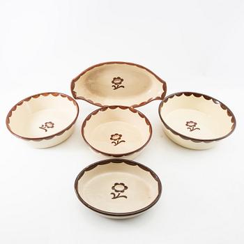 Wilhelm Kåge, designs 12 pieces "Pyro" Gustavsberg mid-20th century.