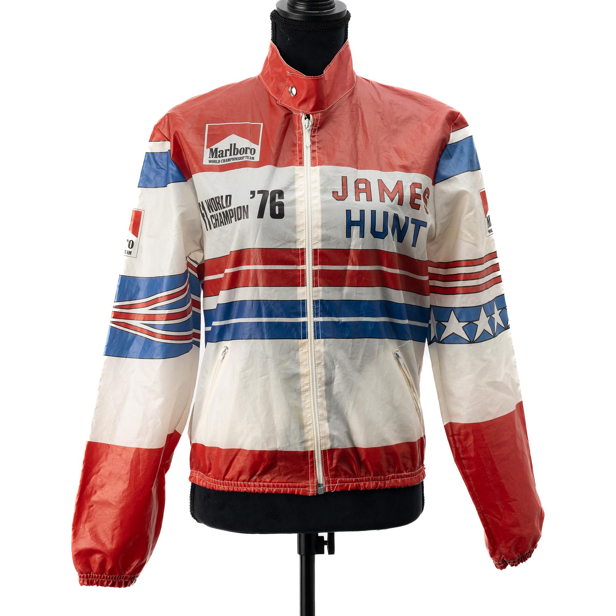 Promotional jacket, James Hunt F1 World Champion, Marlboro World Championship Team, 1976.