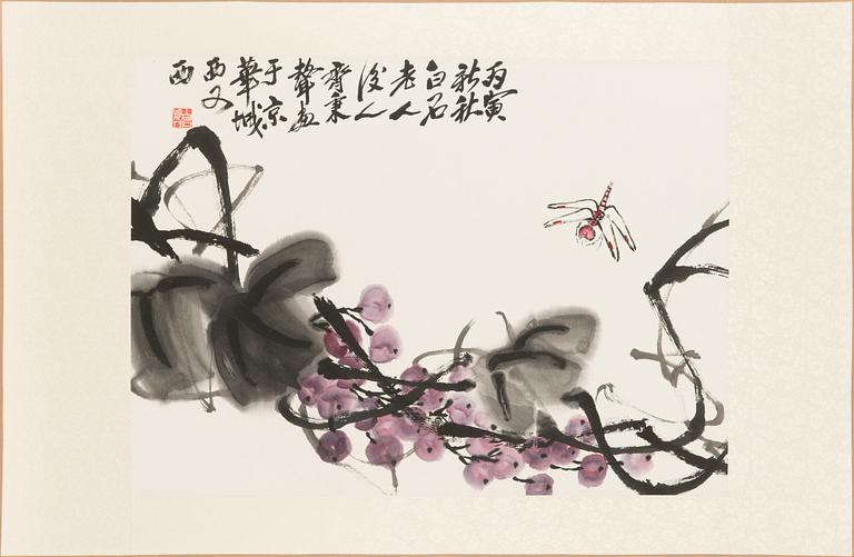 Qi Bingsheng, watercolour.